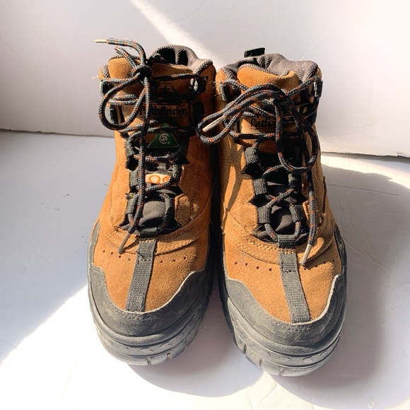 Pathfinder Brown & Black Suede Hiking / Work Boots | Size 7W | CSA Approved - Picture 3 of 6